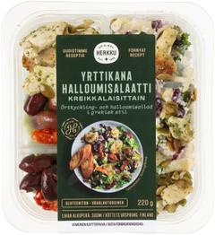Herkku Yrttikana-halloumisalaatti kreikkalaisittain 220g