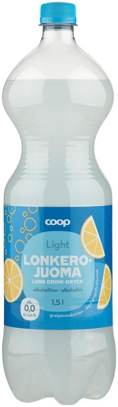 Coop lonkerojuoma light alkoholiton greipinmakuinen 1.5 l