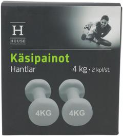 House käsipainot neopreeni 2 x 4kg