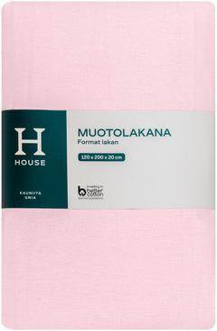 House muotolakana 120 x 200 x 20 cm vaaleanpunainen
