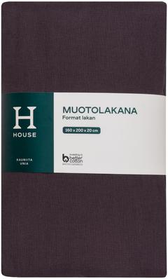 House muotolakana 160 x 200 x 20 cm tumman harmaa
