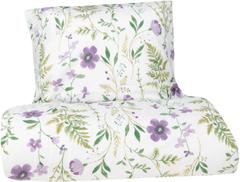Xtra pussilakanasetti Wild Flowers 150x210 cm liila