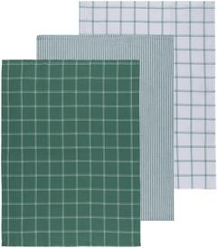 House keittiöpyyhe Green Check 50x70 cm 3-pack