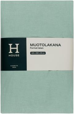 House muotolakana 120x200x20 cm LAK8 vaaleanvihreä