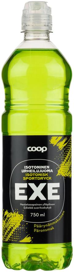 Coop Exe isotoninen urheilujuoma päärynänmakuinen 0,75l