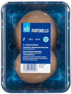 Kotimaista Portobello herkkusieniä 120g