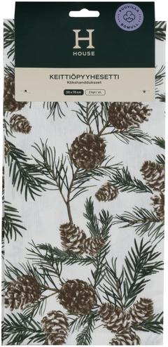 House keittiöpyyhe Pine cone 50 x 70 cm 2 kpl