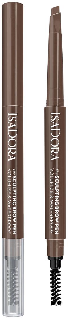 Isadora Sculpting Brow Pen With Brush kulmakynä 03 Medium Brown 0,2 g