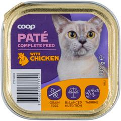 Coop kanaa sisältävä patee täysikasvuisille kissoille 100 g
