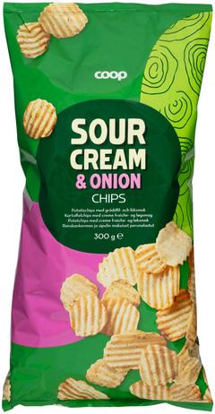 Coop perunalastut Sour cream & Onion 300 g