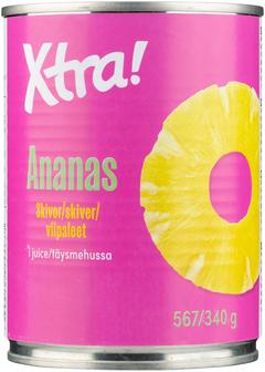 Xtra ananasviipaleet mehussa 567/340g