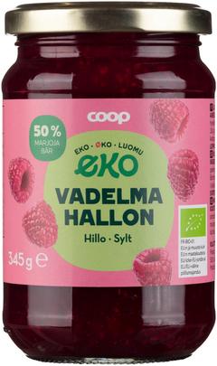 Coop Eko vadelmahillo luomu 345 g