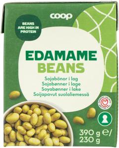 Coop edamame soijapavut suolaliemessä 390/230 g