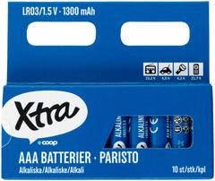 Xtra alkaliparisto AAA/LR03 10 kpl