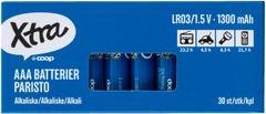 Xtra alkaliparisto AAA/LR03 30kpl