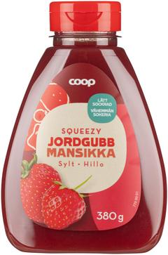 Coop mansikkahillo pullossa, vähemmän sokeria 380 g