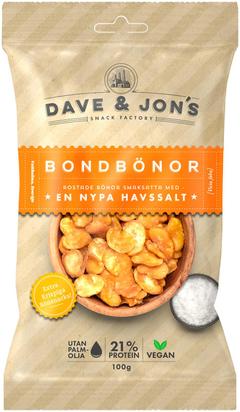 Dave&Jons paahdettuja härkäpapuja merisuolan kanssa 100 g