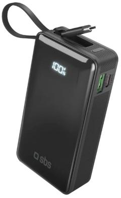 SBS varavirtalähde Usb-A + Usb-C + Lcd 10000 Mah