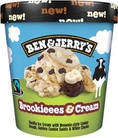 Ben & Jerry's Brookieees & Cream Jäätelö 465ml/388g