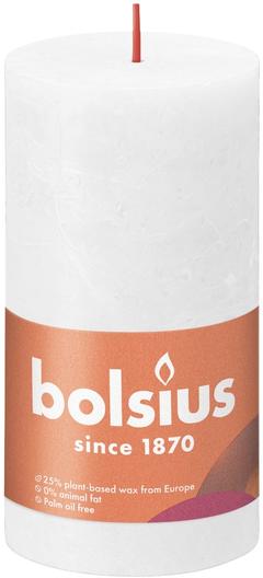 Bolsius Rustiikki pöytäkynttilä 13x6,8 cm cloudy white