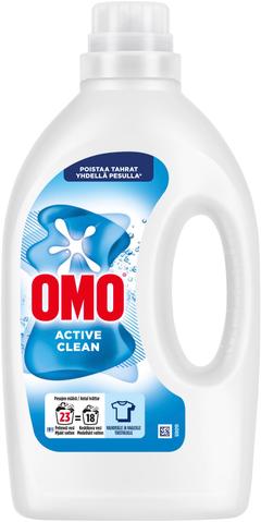 Omo Active Clean Nestemäinen pyykinpesuaine Valkoisille vaatteille 920 ml 23 pesua