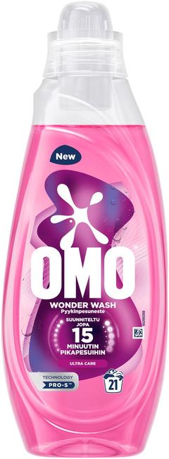 Omo Wonder Wash Ultra Care pyykinpesuneste pikapesuohjelmille 840 ml 21 pesua