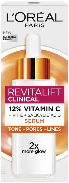 L'Oréal Paris Revitalift Clinical 12% Pure Vitamin C Serum seerumi normaalille iholle 30ml - 2