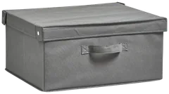 Zeller säilytyslaatikko kuitukangas harmaa 41x35x20 cm - 1