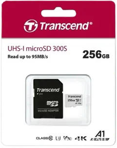 TRANSCEND 256GB U3 MICROSD muistikortti - 1