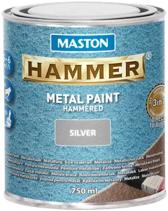 Maston metallimaali Hammer Vasaralakka hopea 750 ml - 1