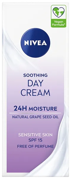 NIVEA 50ml Soothing Day Cream SK15 -päivävoide - 1