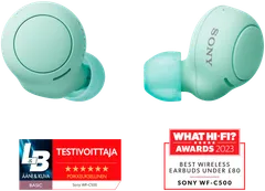 Sony langattomat bluetooth nappikuulokkeet WF-C500 vihreä - 1