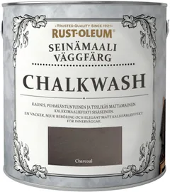 Rust-Oleum Chalkwash 2,5L Charcoal Seinämaali - 1