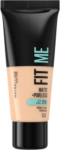 Maybelline New York Fit Me Matte+Poreless -meikkivoide 104 Soft Ivory 30ml - 1