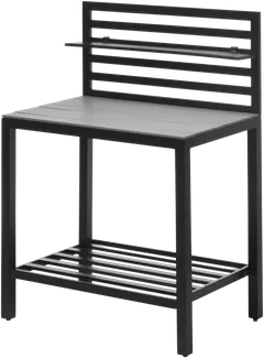 4Living Kesäkeittiön pöytä musta 90x60x127cm - 1