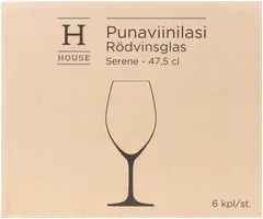 House punaviinilasi Serene 47,5 cl 6-pack - 3