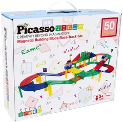 PicassoTiles lelu magneettinen autoratasetti 50 osaa - 1