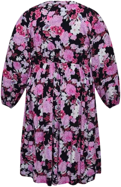 NOW Curvy naisten mekko 111315, D-mitoitus - Multicolour - 2