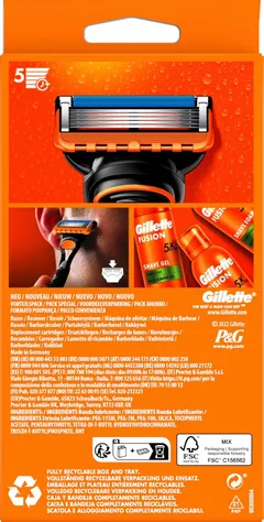 Gillette Fusion5 partahöylä+4 vaihtoterää - 2