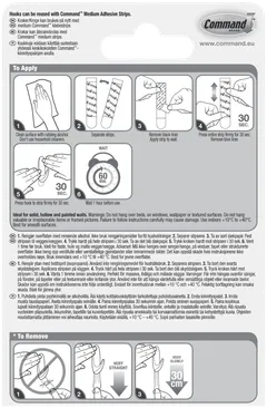 Command™ kirkkaat keskikokoiset koukut ja kiinnityspalat - 6