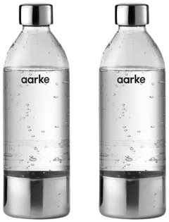 Aarke 2 pack PET vesipullo for Carbonator 3, 800ml, teräs - 1