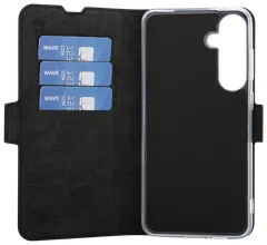 Wave Book Case, Samsung Galaxy S24 +, Musta - 3