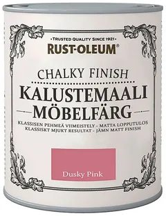 Rust-Oleum Chalky Finish 750ml kalustemaali runsaspigmenttinen hajuton vesiohenteinen vaaleanpunainen - 1