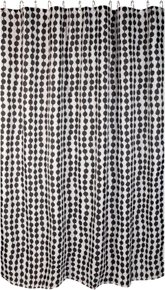 Finlayson suihkuverho Pampula mustavalkoinen 180 x 200 cm - 1