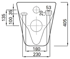Gelia seinä-wc Lux 3 180/230 cc kanneton - 2