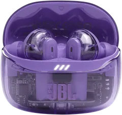 JBL Bluetooth vastamelunappikuulokkeet Tune Beam 2 läpinäkyvä violetti - 2