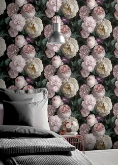 Tapettitaivas Highgrove Floral Charcoal kuitutapetti 909900 53cm x 10,05m - 2