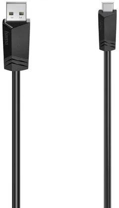 Hama USB-kaapeli, USB-A uros - Mini-USB uros, USB 2.0, 480 Mbit/s, 0,75 m - 1