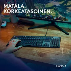 Logitech g915 langallinen pelinäppäimistö tactile musta - 2