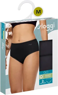Sloggi GO High waist naisten alushousut, tuplapakkaus - BLACK - 2